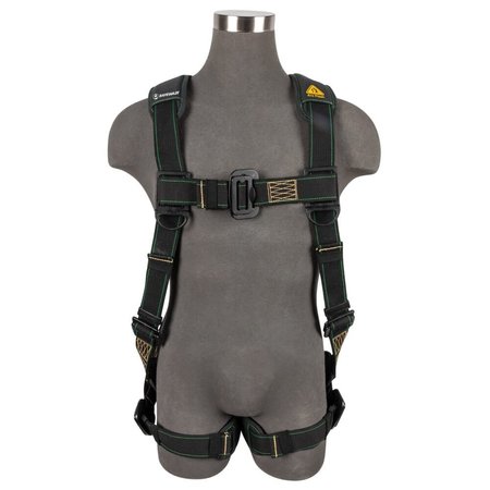 SAFEWAZE Arc Flash Full Body Harness: DE 1D, DE MB Chest/Legs, L 020-1293